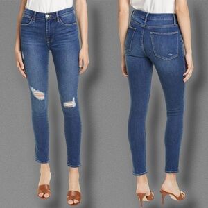 Frame Denim ‘Le High’ Ankle Length Skinny Jeans in “Clyde” Wash Size 29